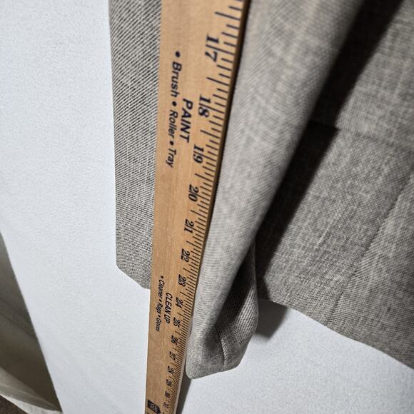Black Label by Evan Picone Jacket Blazer sz 18 Tan Tweed Pockets Lined Career - Picture 12 of 13